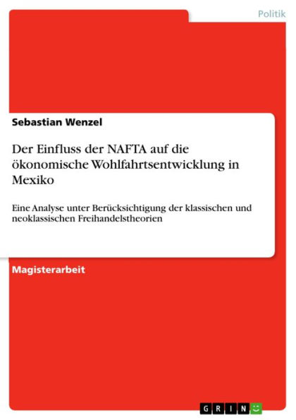 Der Einfluss der NAFTA auf die ökonomische Wohlfahrtsentwicklung in Mexiko: Eine Analyse unter Berücksichtigung der klassischen und neoklassischen Freihandelstheorien