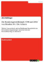 Die Bundestagswahlkämpfe 1998 und 2002 von Bündnis 90 / Die Grünen: Welche Unterschiede sind im Wahlkampf hinsichtlich der Personalisierungsstrategie und dem Grad der Personalisierung zu erkennen?