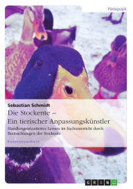 Title: Die Stockente - ein tierischer Anpassungskünstler: Handlungsorientiertes Lernen im Sachunterricht durch Beobachtungen der Stockente, Author: Sebastian Schmidt