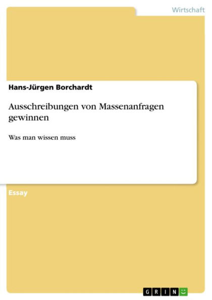 Ausschreibungen von Massenanfragen gewinnen: Was man wissen muss