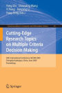 Cutting-Edge Research Topics on Multiple Criteria Decision Making: 20th International Conference, MCDM 2009, Chengdu/Jiuzhaigou, China, June 21-26, 2009. Proceedings