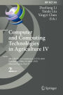 Computer and Computing Technologies in Agriculture IV: 4th IFIP TC 12 Conference, CCTA 2010, Nanchang, China, October 22-25, 2010, Part II, Selected Papers / Edition 1