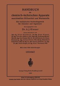 Title: Handbuch der chemisch-technischen Apparate maschinellen Hilfsmittel und Werkstoffe: Ein lexikalisches Nachschlagewerk für Chemiker und Ingenieure, Author: Kurt Krause