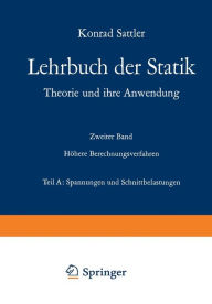 Title: Spannungen und Schnittbelastungen, Author: Konrad Sattler