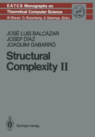 Title: Structural Complexity II, Author: Jose L. Balcazar