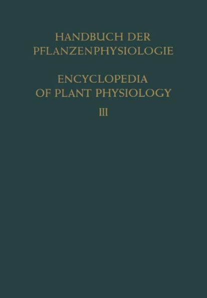 Pflanze und Wasser / Water Relations of Plants