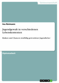 Title: Jugendgewalt in verschiedenen Lebenskontexten: Risiken und Chancen straffällig gewordener Jugendlicher, Author: Ina Reimann