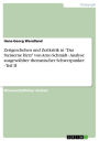 Zeitgeschehen und Zeitkritik in 'Das Steinerne Herz' von Arno Schmidt - Analyse ausgewählter thematischer Schwerpunkte - Teil II