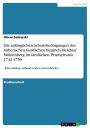 Die anfänglichen Arbeitsbedingungen des lutherischen Geistlichen Heinrich Melchior Mühlenberg im ländlichen Pennsylvania 1742-1750: - Eine Analyse anhand seines ersten Briefes -