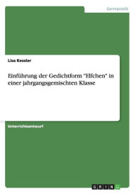 Einführung der Gedichtform