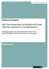 Title: Die Unterminierung von Resilienz in Young Offender Institutes in Großbritannien: Die Begrenzung von Lösungsansätzen durch den gesellschaftlichen Resilienz-Anspruch an die Justiz, Author: Katharina Trampert