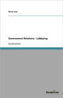 Government Relations - Lobbying