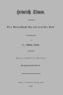 Heinrich Simon: Ein Gedenkbuch für das deutsche Volk