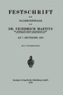 Festschrift zum 70. Geburtstage
