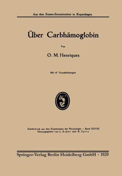 Über Carbhämoglobin
