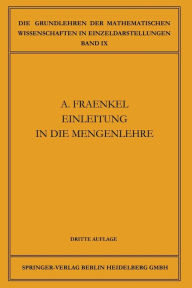 Title: Einleitung in die Mengenlehre, Author: Abraham Adolf Fraenkel