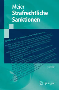 Title: Strafrechtliche Sanktionen, Author: Bernd-Dieter Meier