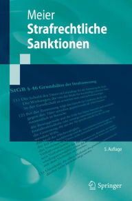 Title: Strafrechtliche Sanktionen, Author: Bernd-Dieter Meier