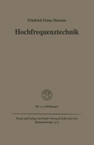 Title: Hochfrequenztechnik, Author: Friedrich Franz Martens