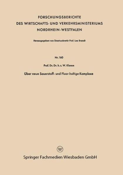Über neue Sauerstoff- und Fluor-haltige Komplexe