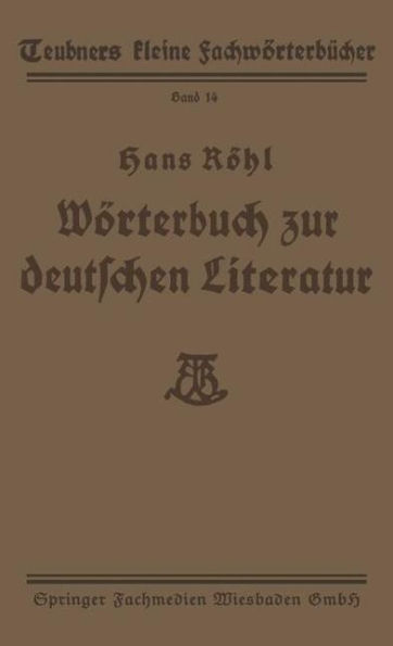 Wörterbuch zur deutschen Literatur