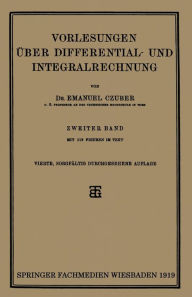 Title: Vorlesungen Über Differential- und Integralrechnung, Author: Emanuel Czuber