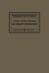Title: Das Relativitätsprinzip: Eine Sammlung von Abhandlungen / Edition 5, Author: Hendrik Antoon Lorentz