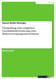 Title: Überprüfung einer möglichen Geschäftsfelderweiterung eines Elektroversorgungsunternehmens, Author: Hannes Binder-Reisinger