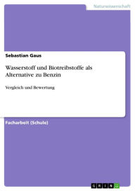 Title: Wasserstoff und Biotreibstoffe als Alternative zu Benzin: Vergleich und Bewertung, Author: Sebastian Gaus