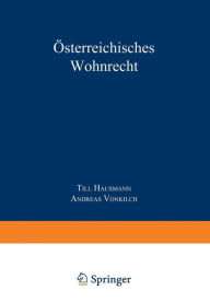Title: Österreichisches Wohnrecht: Kommentar MRG und WEG, Author: Till Hausmann