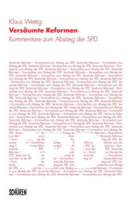 Title: Reformen wagen: Kommentare zum Wiederaufstieg der SPD., Author: Klaus Wettig