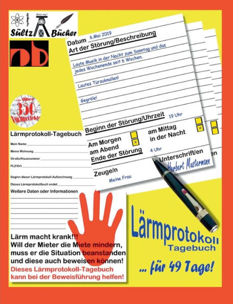 Lärmprotokoll-Tagebuch bei Lärmbelästigung und Ruhestörung