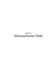 Title: Nikomachische Ethik, Author: Aristotle