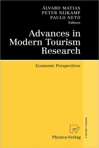 Advances in Modern Tourism Research: Economic Perspectives