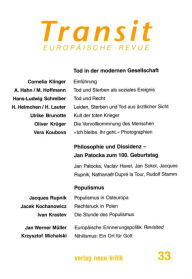 Title: Transit 33. Europäische Revue: Tod in der modernen Gesellschaft, Author: Cornelia Klinger