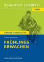 Frühlings Erwachen von Frank Wedekind (Textausgabe): Hamburger Lesehefte Plus Königs Materialien