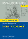 Emilia Galotti von Gotthold Ephraim Lessing: Ein Trauerspiel in fünf Aufzügen. (Textausgabe): Hamburger Lesehefte Plus Königs Materialien