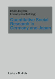 Title: Quantitative Social Research in Germany and Japan, Author: Chikio Hayashi