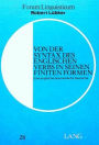 Von Der Syntax DES Englischen Verbs in Seinen Finiten Formen