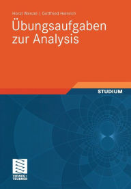 Title: Übungsaufgaben zur Analysis, Author: Horst Wenzel
