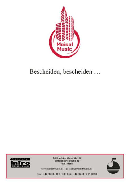 Bescheiden, bescheiden .: Single Songbook