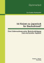 Ist Kaizen Zu Japanisch Fur Deutschland? Eine Untersuchung Unter Ber Cksichtigung Sozio-Kultureller Aspekte
