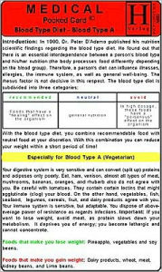 Blood Type Diet, Blood Type A
