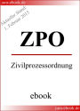 ZPO - Zivilprozessordnung - Aktueller Stand: 1. Februar 2015: E-Book