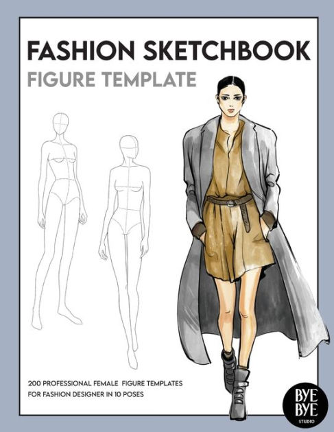 Fashion Design Sketchbook With Figure Templates: Large Female Figure  Template For Sketching and Designing| Fashion Design Books| Gifts for  Anyone And