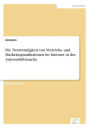 Die Notwendigkeit von Vertriebs- und Marketingmaßnahmen im Internet in der Automobilbranche