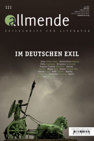 Title: Allmende 111 - Zeitschrift für Literatur: Im deutschen Exil, Author: Hansgeorg Schmidt-Bergmann