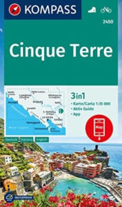 Title: Hiking map 2450 Cinque Terre 1:35,000: 3-in-1 hiking map, with activity guide including map for offline use in the KOMPASS app, Author: Kompass Karten GmbH