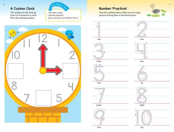 Play Smart Early Math Ages 2-4: At-home Wipe-off Workbook with Erasable Marker