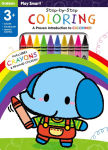 Alternative view 1 of Play Smart Step-by-Step Coloring Age 3+: An At-home Proven Introduction to Coloring!